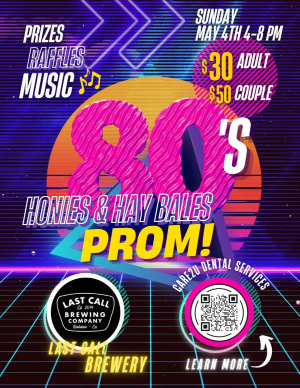 1980s Prom Flyer